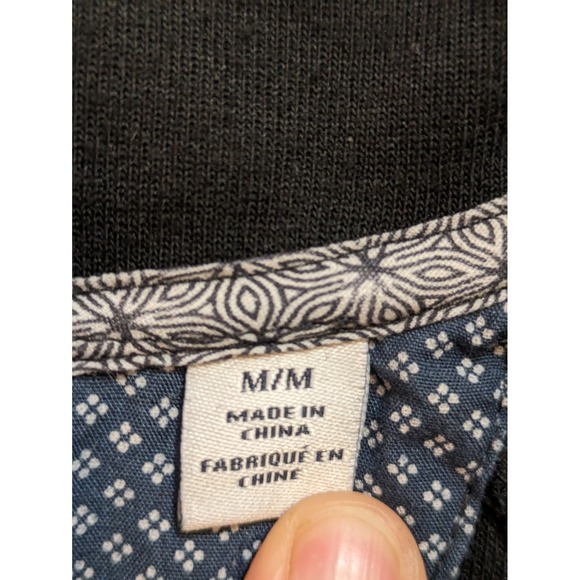 Robert Graham Men's Medium Full Zip Jacket Navy Blue Knit Track Top - Picture 6 of 8